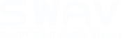 South West Audio Visual - Logo Negative